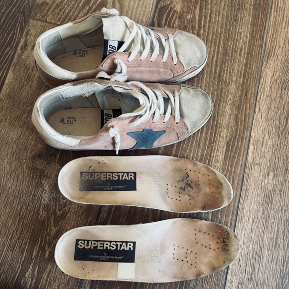 Golden Goose Pink Superstar Size 38 7.5 - Picture 1 of 12